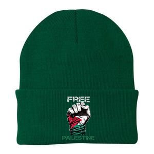 Palestine Free Palestine in Arabic Free Gaza Palestine Flag Knit Cap Winter Beanie