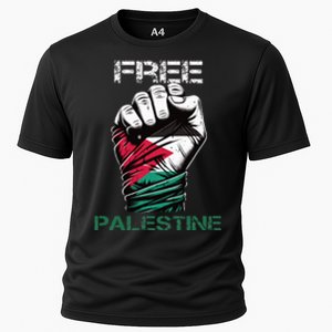 Palestine Free Palestine in Arabic Free Gaza Palestine Flag Cooling Performance Crew T-Shirt