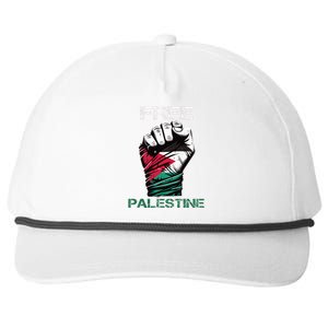 Palestine Free Palestine in Arabic Free Gaza Palestine Flag Snapback Five-Panel Rope Hat