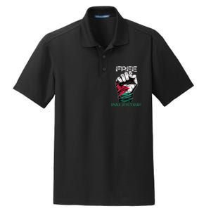 Palestine Free Palestine in Arabic Free Gaza Palestine Flag Dry Zone Grid Polo