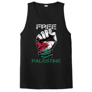 Palestine Free Palestine in Arabic Free Gaza Palestine Flag PosiCharge Competitor Tank