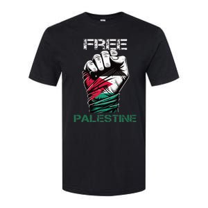 Palestine Free Palestine in Arabic Free Gaza Palestine Flag Softstyle CVC T-Shirt