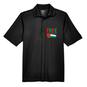 Palestine Free Palestine In Arabic Free Gaza Palestine Flag Men's Origin Performance Pique Polo