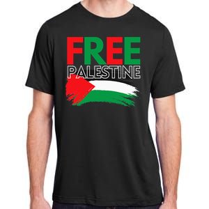 Palestine Free Palestine In Arabic Free Gaza Palestine Flag Adult ChromaSoft Performance T-Shirt