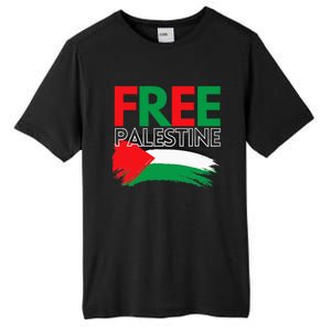 Palestine Free Palestine In Arabic Free Gaza Palestine Flag Tall Fusion ChromaSoft Performance T-Shirt