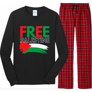 Palestine Free Palestine In Arabic Free Gaza Palestine Flag Long Sleeve Pajama Set