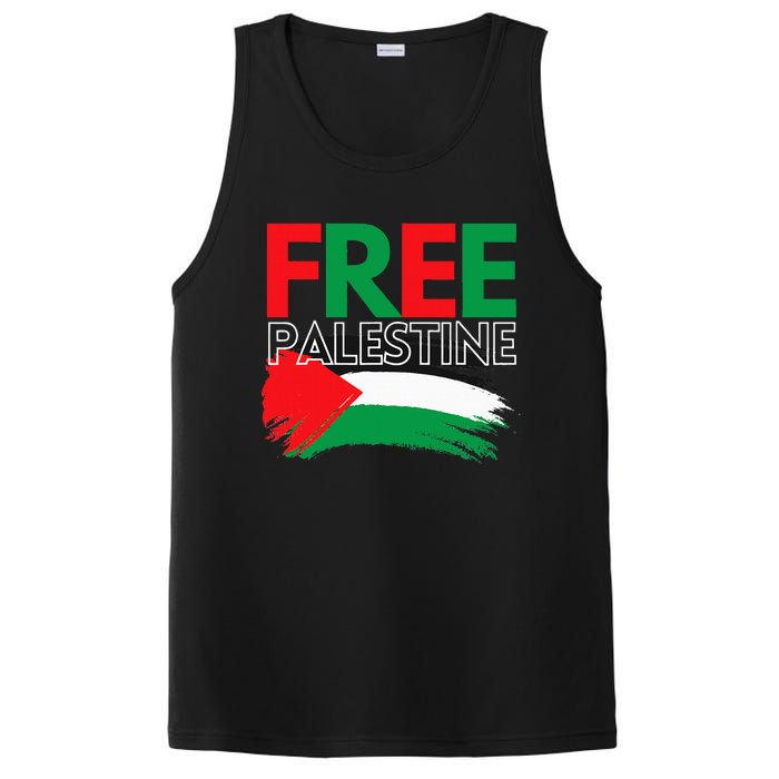 Palestine Free Palestine In Arabic Free Gaza Palestine Flag PosiCharge Competitor Tank