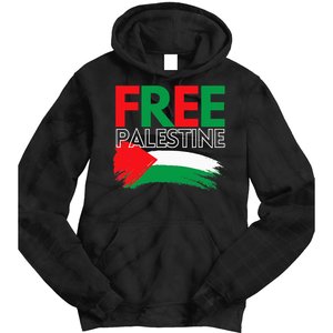 Palestine Free Palestine In Arabic Free Gaza Palestine Flag Tie Dye Hoodie