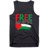 Palestine Free Palestine In Arabic Free Gaza Palestine Flag Tank Top