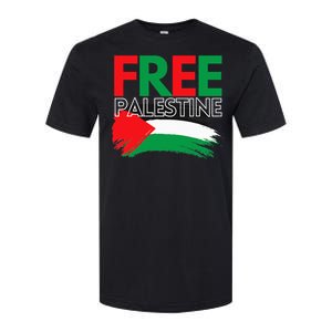 Palestine Free Palestine In Arabic Free Gaza Palestine Flag Softstyle CVC T-Shirt