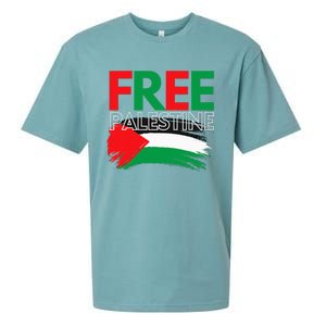 Palestine Free Palestine In Arabic Free Gaza Palestine Flag Sueded Cloud Jersey T-Shirt