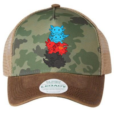 Polyamory Flag Pride LGBTQ Axolotl Legacy Tie Dye Trucker Hat