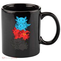 Polyamory Flag Pride LGBTQ Axolotl 11oz C Handle Ceramic Mug