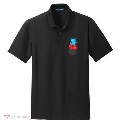 Polyamory Flag Pride LGBTQ Axolotl Dry Zone Grid Polo