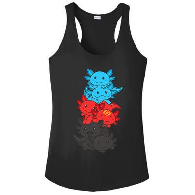Polyamory Flag Pride LGBTQ Axolotl Ladies PosiCharge Competitor Racerback Tank