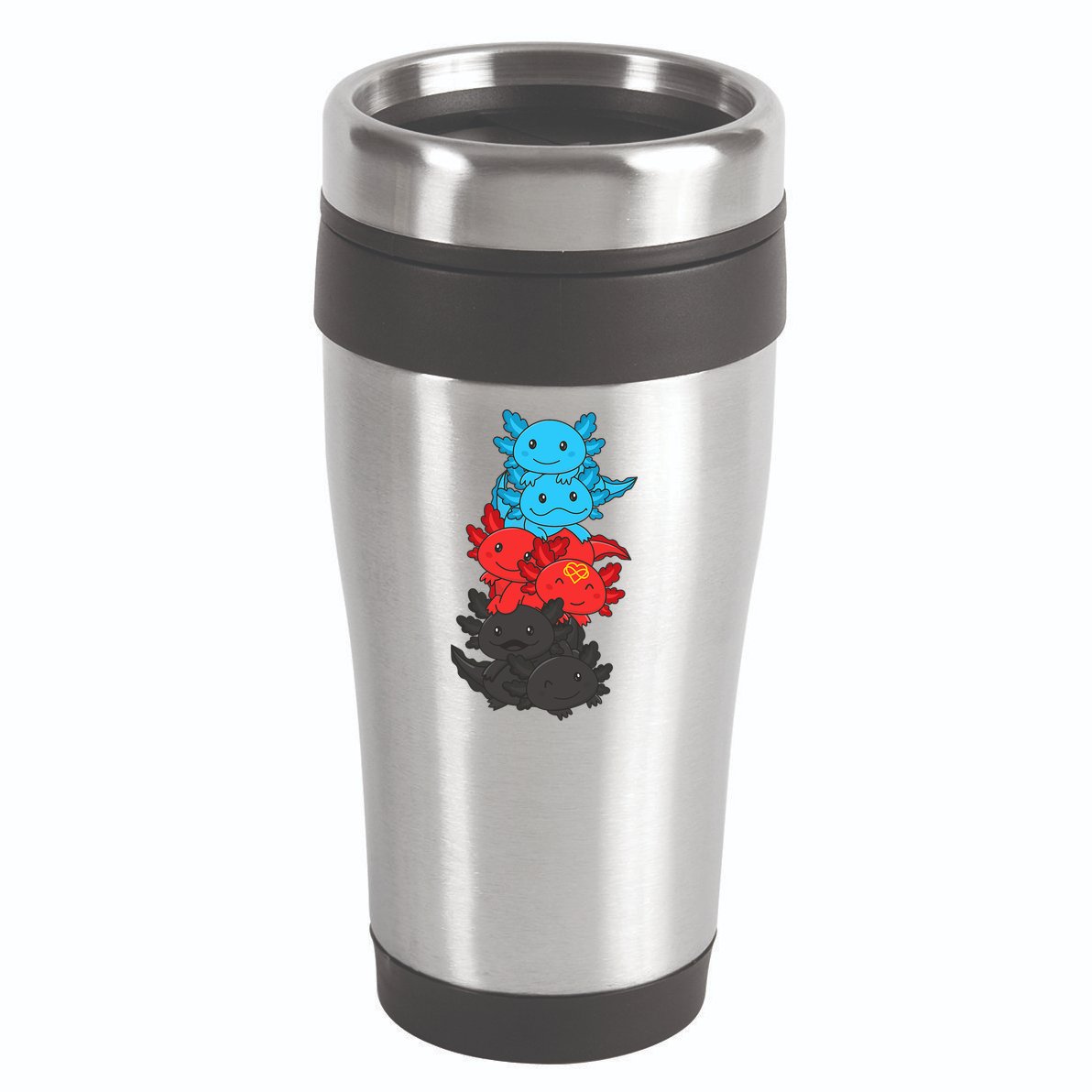 Polyamory Flag Pride LGBTQ Axolotl 16oz Travel Tumbler