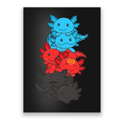 Polyamory Flag Pride LGBTQ Axolotl Poster