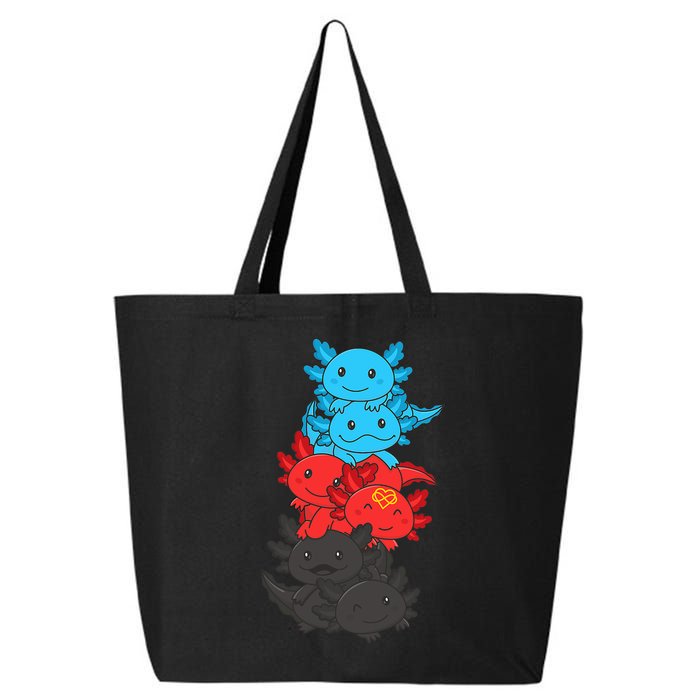 Polyamory Flag Pride LGBTQ Axolotl 25L Jumbo Tote