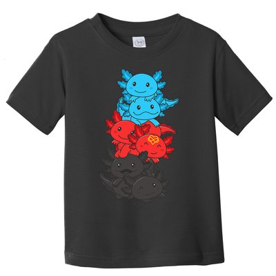 Polyamory Flag Pride LGBTQ Axolotl Toddler T-Shirt