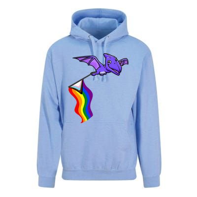 Pride Flag Pterosaur Pterodactyl Rainbow Dinosaur Unisex Surf Hoodie