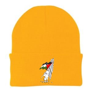 Palestine Free Palestine In Arabic Free Gaza Palestine Knit Cap Winter Beanie