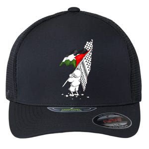 Palestine Free Palestine In Arabic Free Gaza Palestine Flexfit Unipanel Trucker Cap