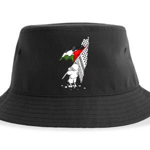 Palestine Free Palestine In Arabic Free Gaza Palestine Sustainable Bucket Hat