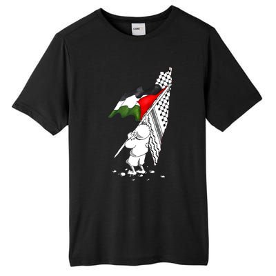 Palestine Free Palestine In Arabic Free Gaza Palestine Tall Fusion ChromaSoft Performance T-Shirt