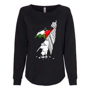 Palestine Free Palestine In Arabic Free Gaza Palestine Womens California Wash Sweatshirt