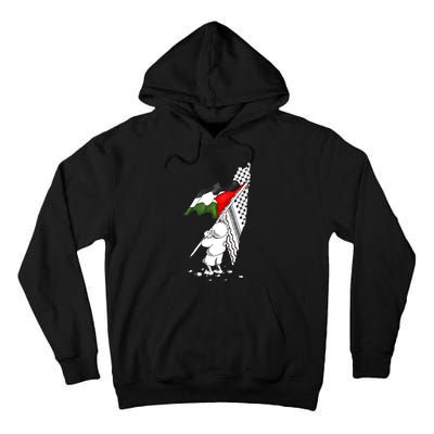 Palestine Free Palestine In Arabic Free Gaza Palestine Tall Hoodie