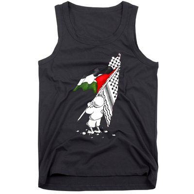 Palestine Free Palestine In Arabic Free Gaza Palestine Tank Top