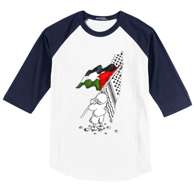 Palestine Free Palestine In Arabic Free Gaza Palestine Baseball Sleeve Shirt