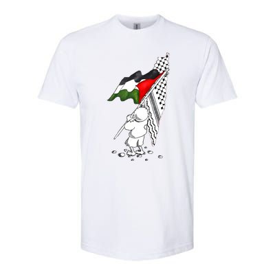 Palestine Free Palestine In Arabic Free Gaza Palestine Softstyle CVC T-Shirt