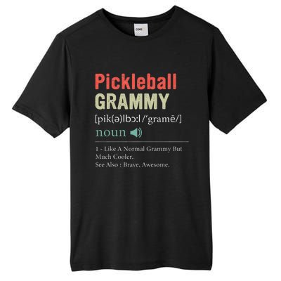 Pickleball Funny Pickleball Grammy Definition Mother's Day Tall Fusion ChromaSoft Performance T-Shirt