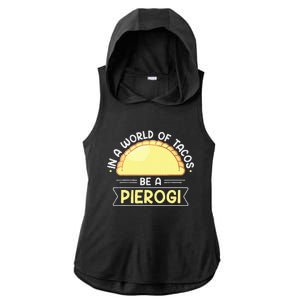 Polish Food Pierogi Design For A Polish Pierogi Lovers Ladies PosiCharge Tri-Blend Wicking Draft Hoodie Tank