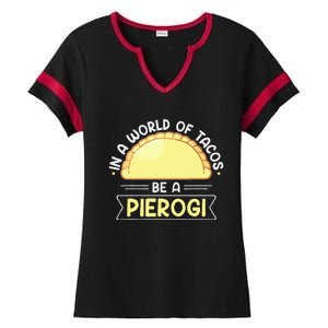 Polish Food Pierogi Design For A Polish Pierogi Lovers Ladies Halftime Notch Neck Tee