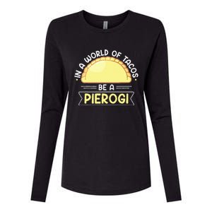 Polish Food Pierogi Design For A Polish Pierogi Lovers Womens Cotton Relaxed Long Sleeve T-Shirt