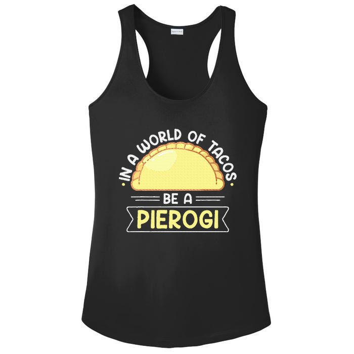 Polish Food Pierogi Design For A Polish Pierogi Lovers Ladies PosiCharge Competitor Racerback Tank