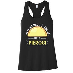 Polish Food Pierogi Design For A Polish Pierogi Lovers Women's Racerback Tank