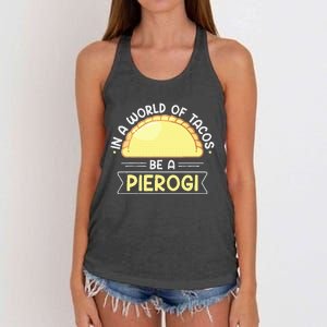 Polish Food Pierogi Design For A Polish Pierogi Lovers Women's Knotted Racerback Tank