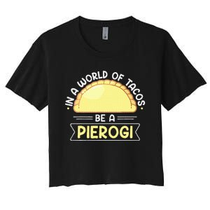 Polish Food Pierogi Design For A Polish Pierogi Lovers Women's Crop Top Tee