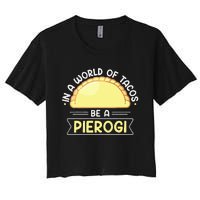 Polish Food Pierogi Design For A Polish Pierogi Lovers Women's Crop Top Tee