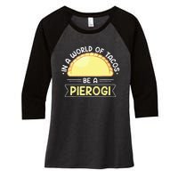 Polish Food Pierogi Design For A Polish Pierogi Lovers Women's Tri-Blend 3/4-Sleeve Raglan Shirt