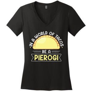 Polish Food Pierogi Design For A Polish Pierogi Lovers Women's V-Neck T-Shirt