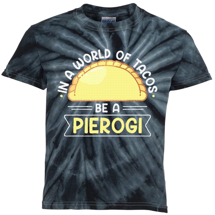 Polish Food Pierogi Design For A Polish Pierogi Lovers Kids Tie-Dye T-Shirt