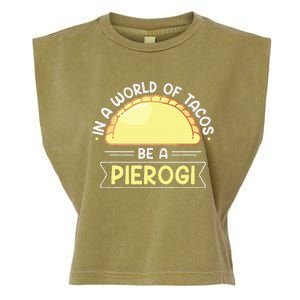 Polish Food Pierogi Design For A Polish Pierogi Lovers Garment-Dyed Women's Muscle Tee