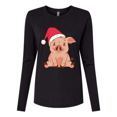 Pig Farmer Piggy Christmas Xmas Funny Gift Womens Cotton Relaxed Long Sleeve T-Shirt