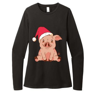 Pig Farmer Piggy Christmas Xmas Funny Gift Womens CVC Long Sleeve Shirt