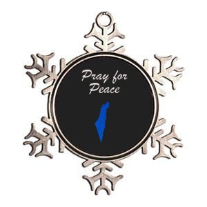 Pray for Peace in the Middle East Pray for Peace in Israel Metallic Star Ornament