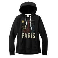 Paris France Paris Vacation Eiffel Tower Paris Souvenir Women's Fleece Hoodie